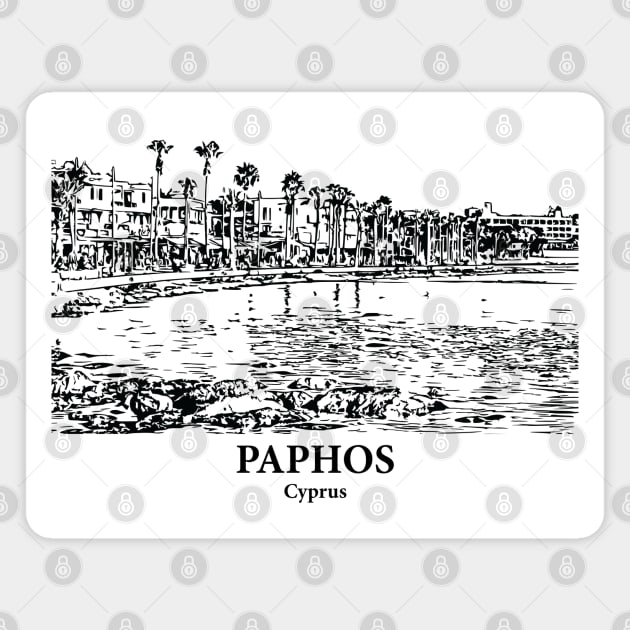 Paphos - Cyprus Magnet by Lakeric